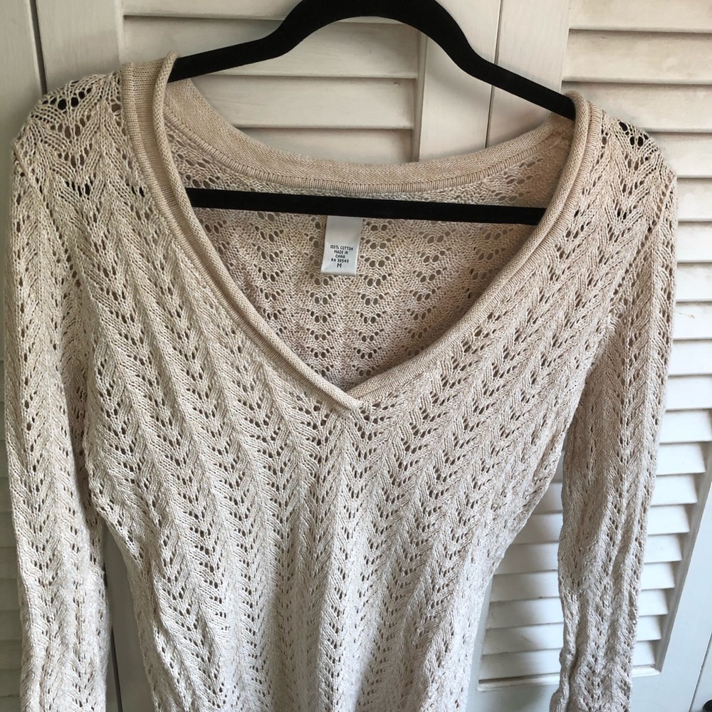 Geoffrey Beene Vintage Cream Sweater